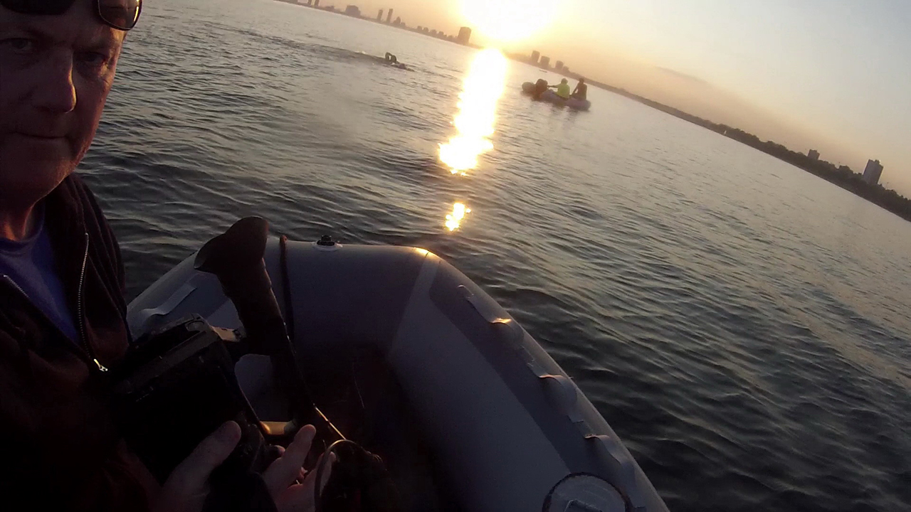 Thirty hours in a rubber boat crossing Lake Ontario for charity.